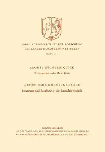 Cover of Komponenten Der Raumfahrt. Steuerung Und Regelung in Der Raumfahrttechnik