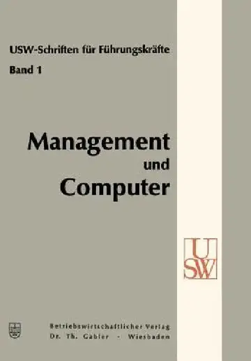 Cover of Management Und Computer