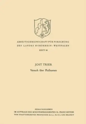 Cover of Versuch Über Flußnamen