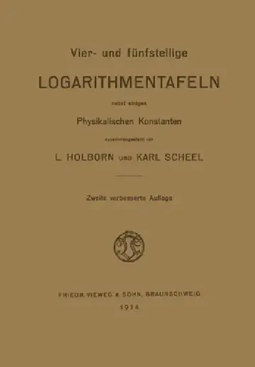Cover of Vier- und Fünfstellige Logarithmentafeln