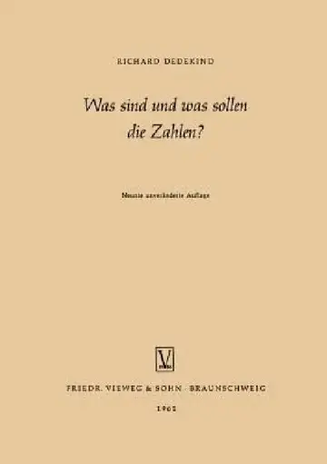 Cover of Was Sind Und Was Sollen Die Zahlen?