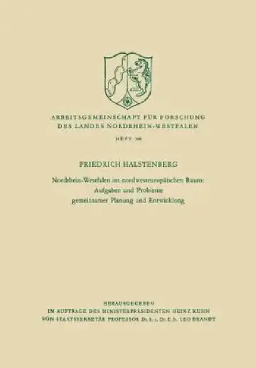 Cover of Nordrhein-Westfalen Im Nordwesteuropäischen Raum