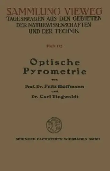Cover of Optische Pyrometrie