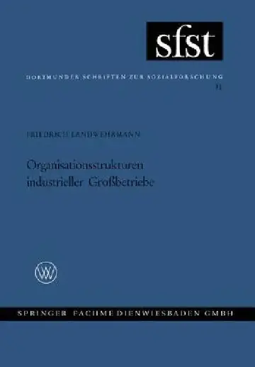 Cover of Organisationsstrukturen Industrieller Großbetriebe