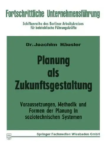 Cover of Planung ALS Zukunftsgestaltung