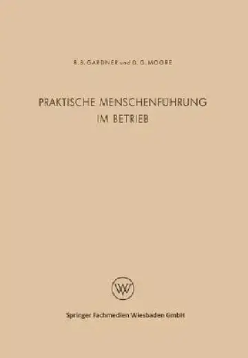 Cover of Praktische Menschenführung Im Betrieb
