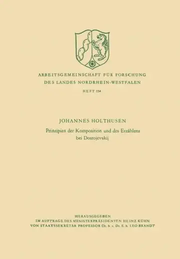 Cover of Prinzipien Der Komposition Und Des Erzählens Bei Dostojevskij