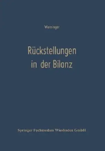 Cover of Rückstellungen in Der Bilanz