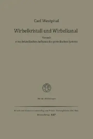 Cover of Wirbelkristall Und Wirbelkanal