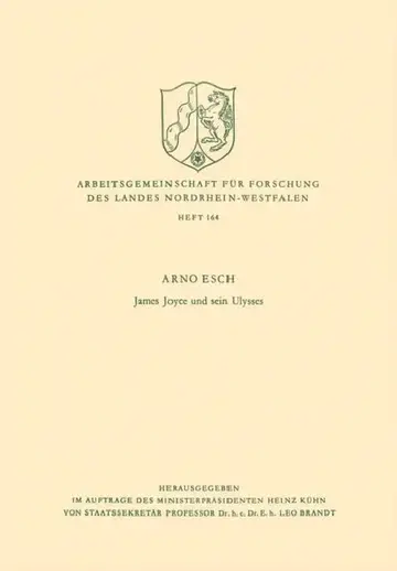 Cover of James Joyce Und Sein Ulysses