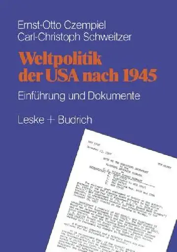 Cover of Weltpolitik Der USA Nach 1945