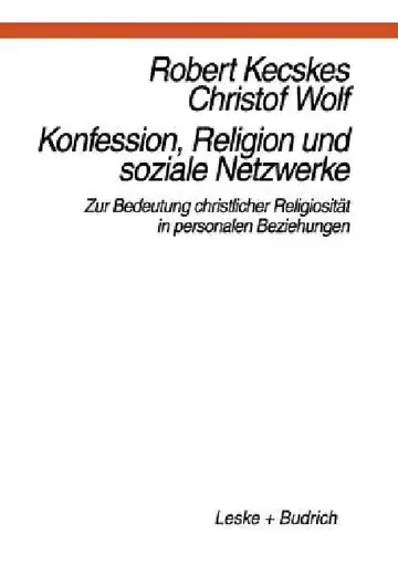 Cover of Konfession, Religion Und Soziale Netzwerke