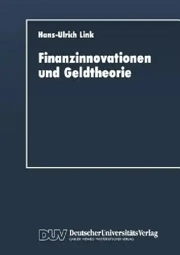 Cover of Finanzinnovationen Und Geldtheorie