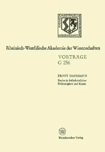 Cover of Paulus in Frühchristlicher Frömmigkeit Und Kunst