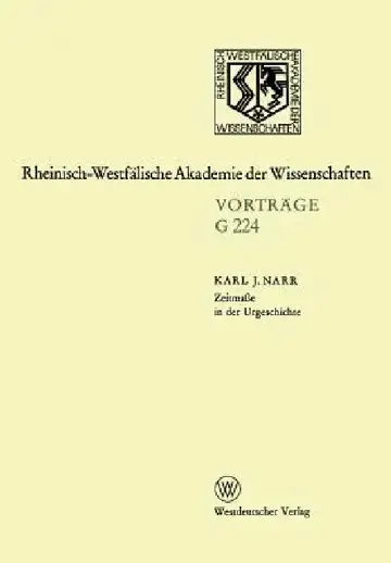 Cover of Zeitmaße in Der Urgeschichte