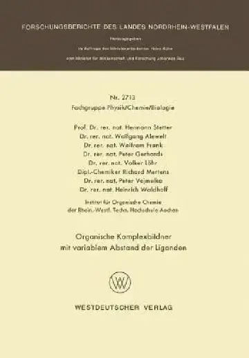 Cover of Organische Komplexbildner Mit Variablem Abstand Der Liganden