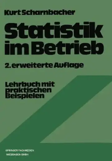 Cover of Statistik Im Betrieb