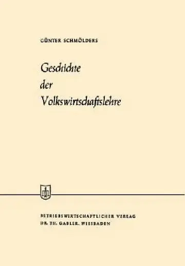 Cover of Geschichte Der Volkswirtschaftslehre