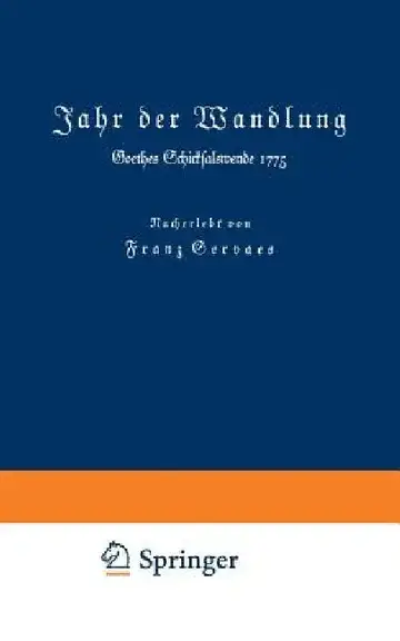 Cover of Jahr Der Wandlung