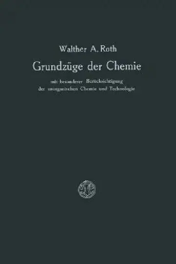 Cover of Grundzüge Der Chemie Mit Besonderer Berücksichtigung Der Anorganischen Chemie Und Technologie
