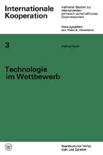 Cover of Technologie Im Wettbewerb