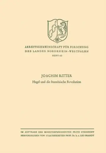 Cover of Hegel Und Die Französische Revolution
