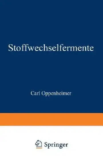 Cover of Stoffwechselfermente