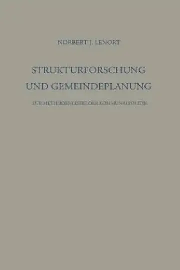 Cover of Strukturforschung Und Gemeindeplanung