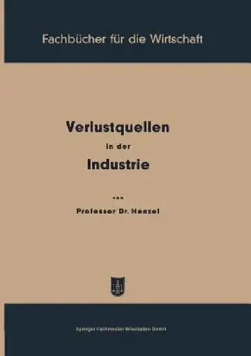 Cover of Verlustquellen in Der Industrie