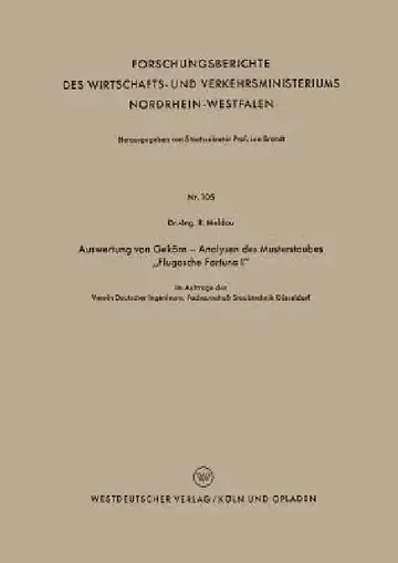Cover of Auswertung Von Gekörn -- Analysen Des Musterstaubes "Flugasche Fortuna I"