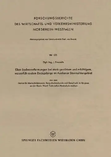 Cover of Über Bodenverformungen Bei Stark Gestörtem Und Mächtigem, Wasserführendem Deckgebirge Im Aachener Steinkohlengebiet