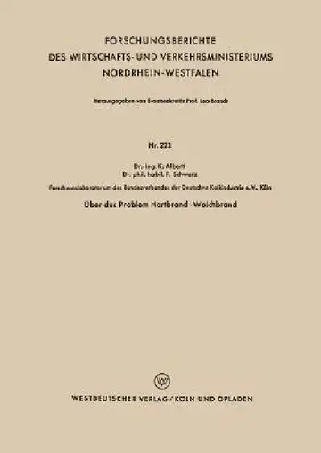 Cover of Über Das Problem Hartbrand - Weichbrand