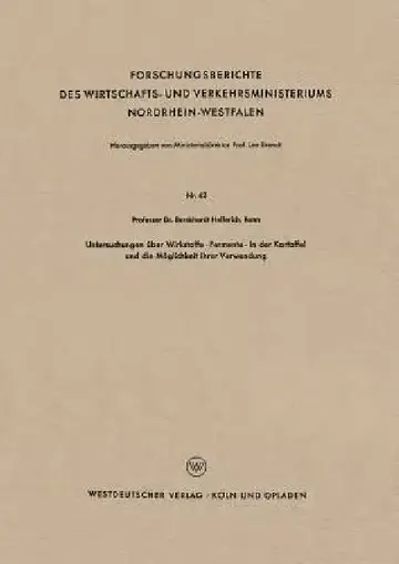 Cover of Untersuchungen Über Wirkstoffe-Fermente-In Der Kartoffel Und Die Möglichkeit Ihrer Verwendung