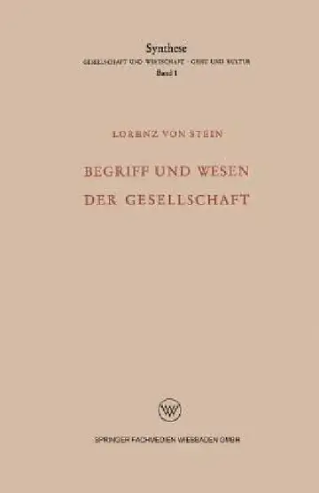 Cover of Begriff Und Wesen Der Gesellschaft