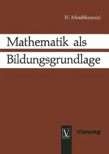 Cover of Mathematik ALS Bildungsgrundlage