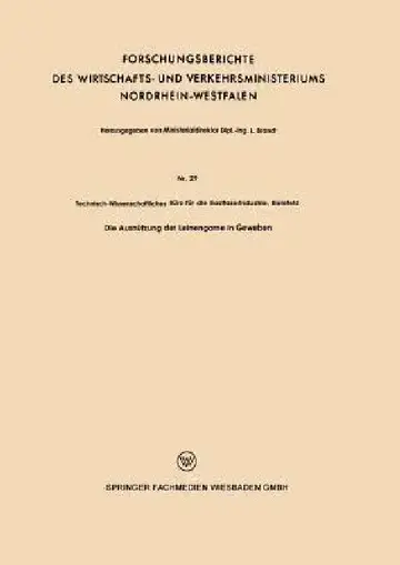 Cover of Die Ausnützung Der Leinengarne in Geweben