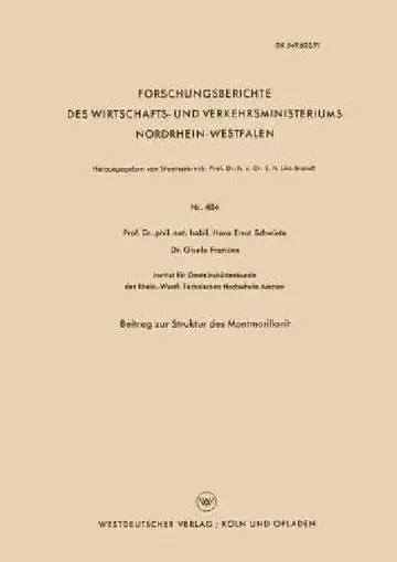 Cover of Beitrag Zur Struktur Des Montmorillonit