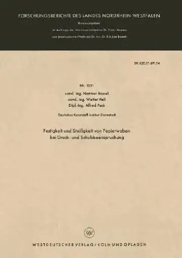 Cover of Festigkeit Und Steifigkeit Von Papierwaben Bei Druck- Und Schubbeanspruchung