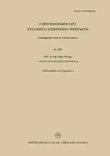 Cover of Luftverkehr Und Spedition