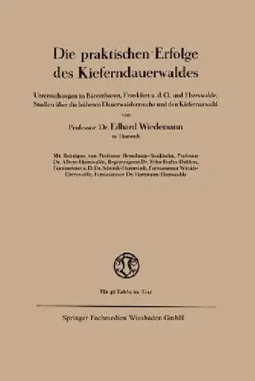 Cover of Die Praktischen Erfolge Des Kieferndauerwaldes