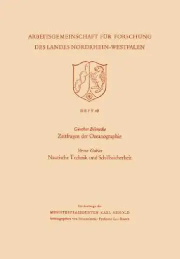 Cover of Zeitfragen Der Ozeanographie. Nautische Technik Und Schiffssicherheit