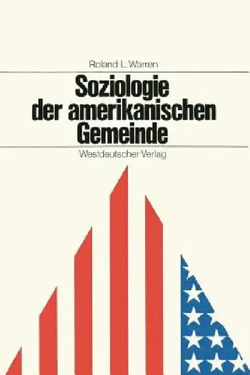 Cover of Soziologie Der Amerikanischen Gemeinde
