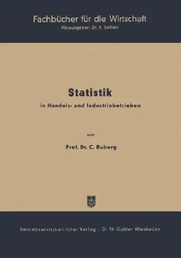 Cover of Statistik in Handels- Und Industriebetrieben
