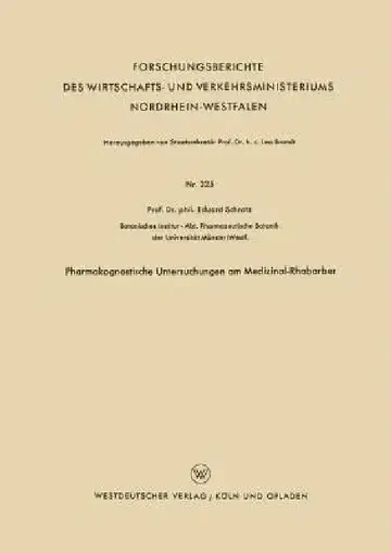 Cover of Pharmakognostische Untersuchungen Am Medizinal-Rhabarber