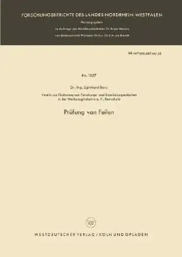 Cover of Prüfung Von Feilen