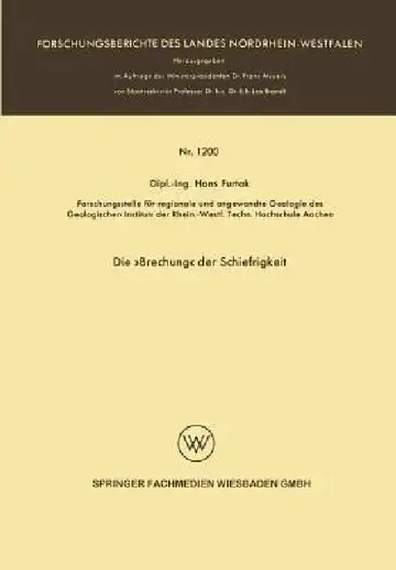 Cover of Die »Brechung« Der Schiefrigkeit