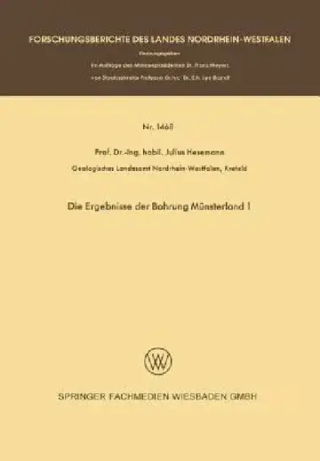 Cover of Die Ergebnisse Der Bohrung Münsterland 1