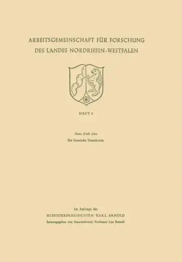 Cover of Die Klassische Demokratie