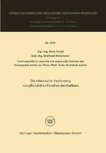Cover of Die Taktonische Verformung Von Pflanzlichen Fossilien Des Karbons