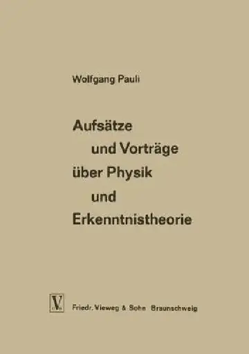 Cover of Aufsätze Und Vorträge Über Physik Und Erkenntnistheorie